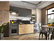 Kuchynská linka Clara 180 sivý grafit/artisan