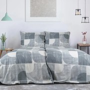 Flanelové posteľné obliečky NORDIC GREY