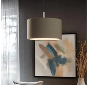 Eglo - LED Luster na lanku TUNJA 1xE27/60W/230V taupe
