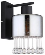 Globo 15884W - Nástenná lampa HENDRY 1xE27/60W/230V čierna