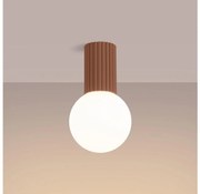 Sollux SL.1733 - Kúpeľňové stropné svietidlo HALO 1xG9/8W/230V IP44 hnedá