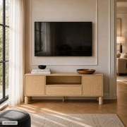 TV skrinka CAJA dub bookmatch 160 cm