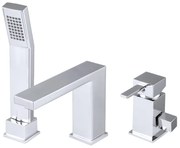 Gamma Caro Cuadro, 3-otvorová vaňová batéria, chrómová, GMA-BCC3O-CH