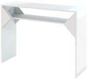 Konzolový stolík Tonfir (lesk biely). Akcia -20%. Vlastná spoľahlivá doprava až k Vám domov. 1055257