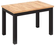 Rozkladací jedálenský stôl DOO dub artisan/čierna