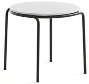 Konferenčný stolík Ashley, Ø570 x 470 mm, čierna, biela