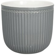Sivý keramický kvetináč Green Gate Alice, ø 14 cm
