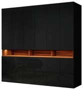 Skriňa s vybavením Laura 240 Čierna