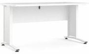 Biely písací stôl PRIMA OFFICE bez zásuvky 80400