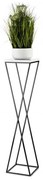 Stojan na kvety LOFT 100x24 cm čierna/biela