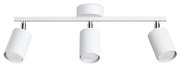 Bodové svietidlo Lemmi, 3x biele kovové tienidlo, (možnosť polohovania)