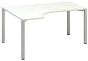 Ergonomický stôl ProOffice B 180 x 120/80 cm, ľavý, biela