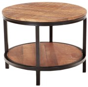 Okrúhly konferenčný stolík Retro 60x45x60 indický masív mango Mango natural