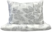 Set paplón + vankúš Elegantné listy 140x200/70x90 cm – mikrovlákno, duté vlákno, celoročné použitie