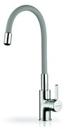 Pyramis 90938001 - Kuchynská batéria FLESSI s flexibilným ramienkom, sivá