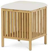 Taburet s úložným priestorom B066 NAT, bambus