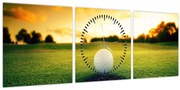 Obraz - Golf (s hodinami) (90x30 cm)