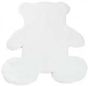 Koberček RABBIT FUR TEDDY BEAR biely