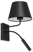 Nástenná lampa ARDEN 1xE27/60W+1xG9/8W/230V čierna/biela