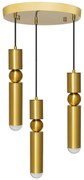 Toolight - Závesná stropná lampa 3xG9 APP471-3CP, zlatá, OSW-00905