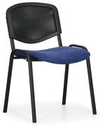 Konferenčná stolička Viva Mesh - čierne nohy, modrá / čierna