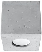 Stropné svietidlo Quad, 1x betónové tienidlo