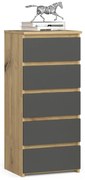 Komoda CL5 40 cm dub artisan/grafitovo šedá