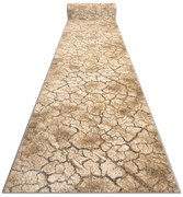 Behúň KARMEL Terra popraskaná zem, sivý / karamelový