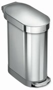 Simplehuman Pedálový odpadkový kôš Slim 45 l, nerez
