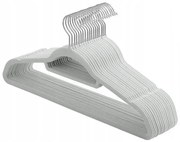 Sada velúrových ramienok na odevy Mano 20 kusov sivá