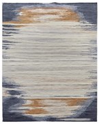Diamond Carpets India, Ručne viazaný kusový koberec Ombre Paris DESP HL64 Ivory Charcoal, 80x150, viacfarebná, chodba / predsieň