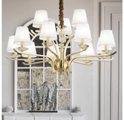 Ideal Lux - Luster na reťazi PEGASO 12xE14/28W/230V pr. 102 cm zlatá