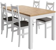 Jedálenská zostava Agal artisan/biela