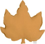 Ľanový vankúš javorový list karamelová 43x43 cm