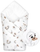 Dojčenská zavinovačka klasik Kačiatko, biela/béžová