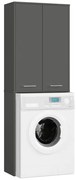 Kúpeľňová skrinka nad práčku FIN 2D sivá