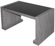 Konferenčný stolík Arsinoe betón/čierne sklo