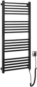 Sapho Sapho, METRO-E elektrické vykurovacie teleso, rovné, 500x1060 mm, 400 W, čierna matná, ME410B