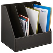 Zakladač na časopisy so 4 priehradkami RD2740, čierna