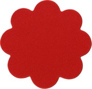 Kusový koberec Eton červený kvet, 120x120 kvietok, červená, detská izba, Vopi