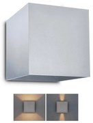 Brilagi - LED Vonkajšie nástenné svietidlo CUBE LED/6W/230V šedá IP54