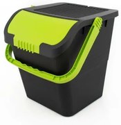 Odpadkový kôš na triedený odpad Practic, 35 l, zelené veko