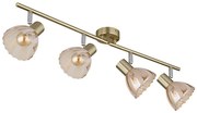 Globo 54315M-4 - Bodové svietidlo ZACHERY 4xE14/40W/230V zlatá