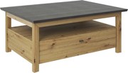 XXXLutz KONFERENČNÝ STOLÍK, tmavosivá, dub artisan, kompozitné drevo, 110/80/45 cm Hom`in - Stolíky do obývačky - 000003002914