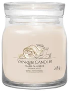 Yankee Candle vonná sviečka Signature v skle stredná Warm Cashmere, 368 g