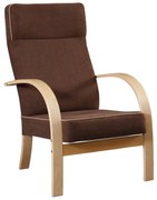 Kreslo Limme (hnedá). Akcia -18%. Vlastná spoľahlivá doprava až k Vám domov. 1040861