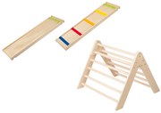 Playtive Rebrík a kĺzačka 2 v 1 + Lezecký trojuholník (800008227)
