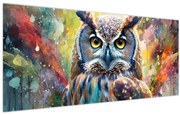 Obraz - Maľba sovy (120x50 cm)