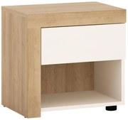 Nočný stolík Lyon Lyok03l 1s Dub Riviera Jasný/Biela