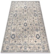 Koberec NAIN Ramka ornament 7586/51935 béžový / granátový